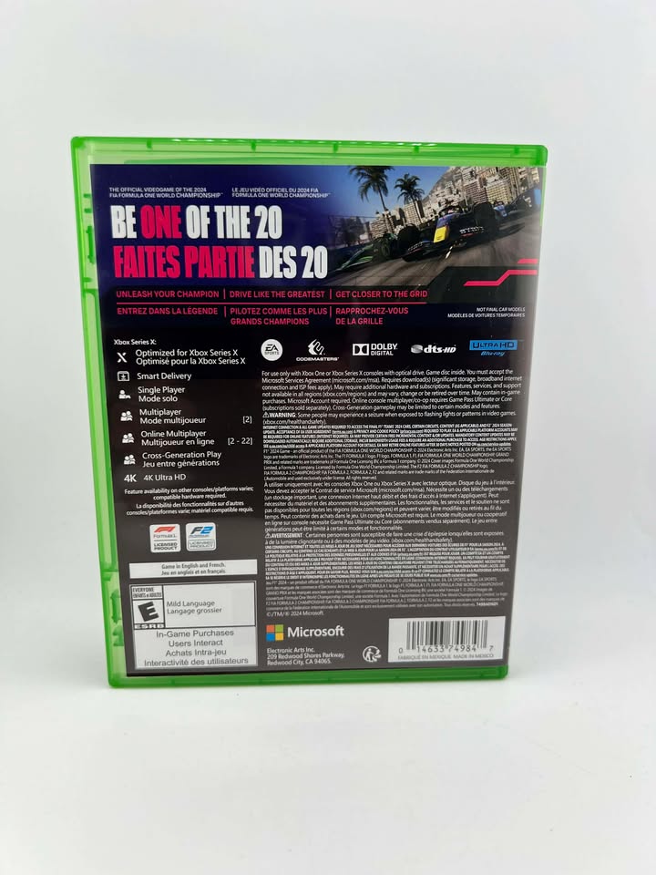 F1 24 Xbox One Xone / Xbox Series Xseries