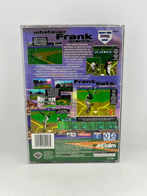 Frank Thomas Big Hurt Baseball Sega Saturn SS