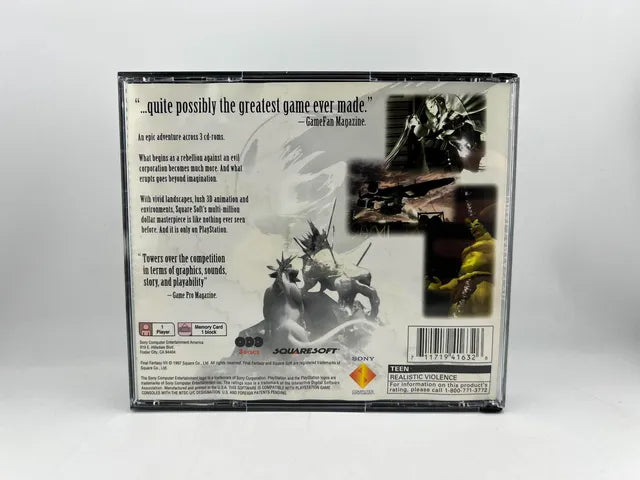 Final Fantasy VII 7 Playstation PS1