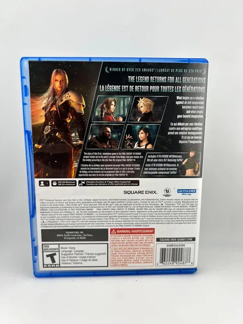 Final Fantasy VII 7 Remake: Intergrade Playstation 5 PS5