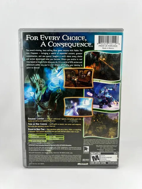 Fable The Lost Chapters Best Of Platinum Hits Xbox