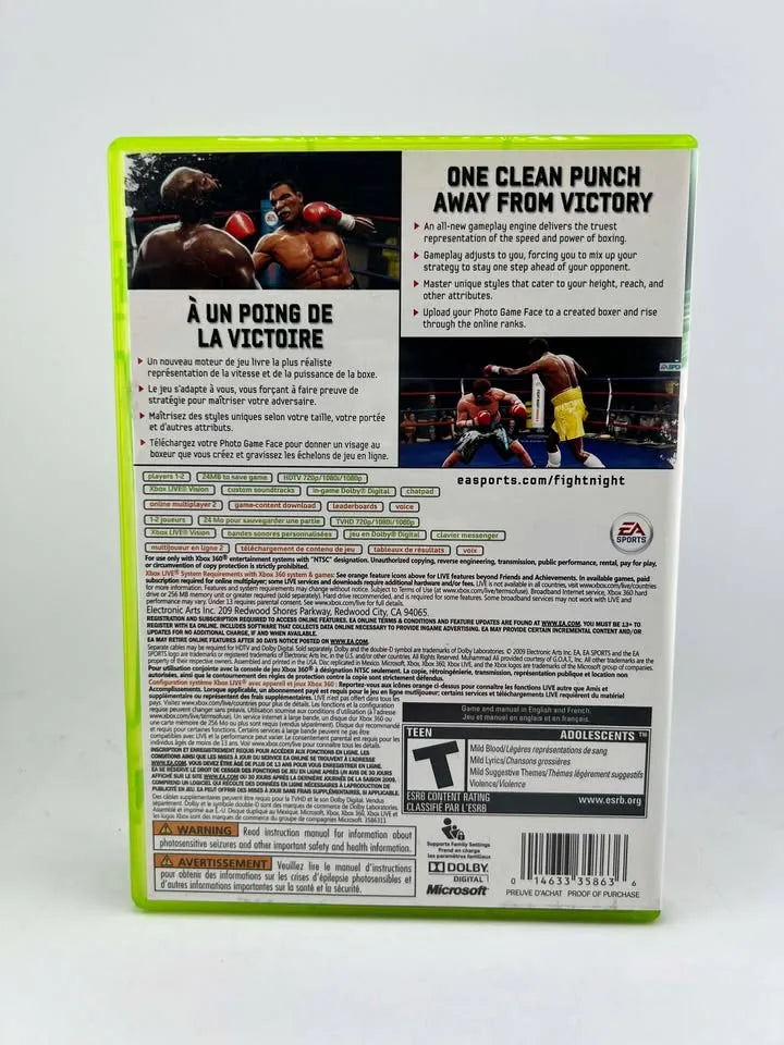 Fight Night Round 4 Xbox 360 X360