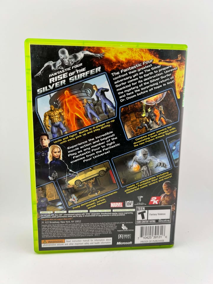 Fantastic Four: Rise of the Silver Surfer Xbox 360 X360