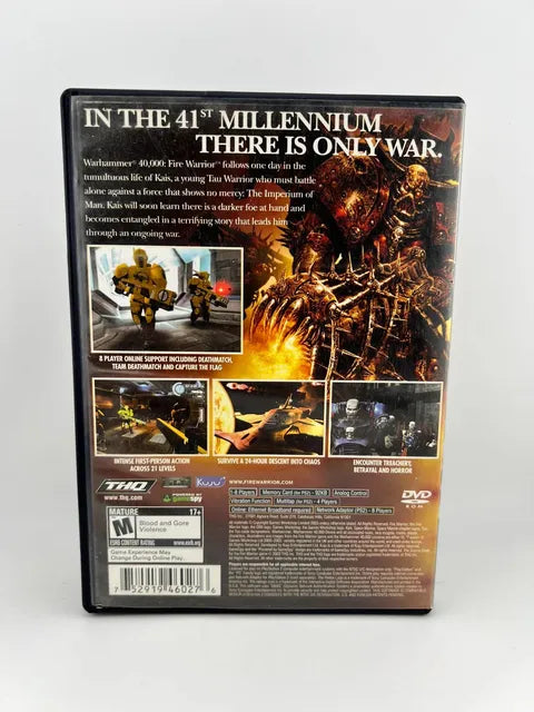 Warhammer 40000 Fire Warrior Playstation 2 PS2