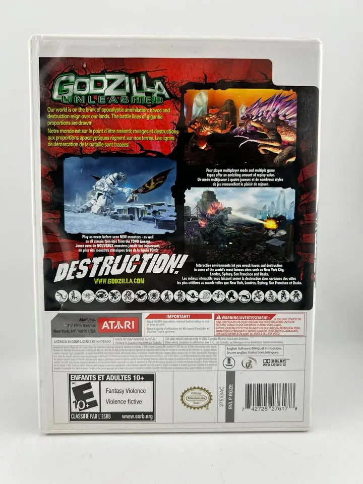 Godzilla Unleashed Nintendo Wii