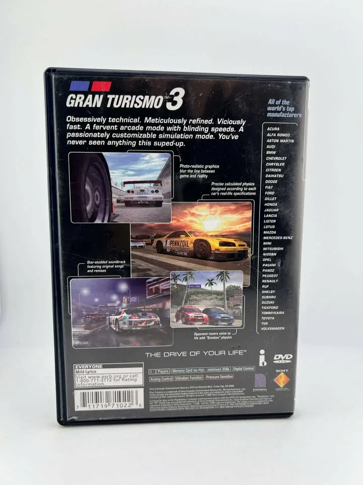 Gran Turismo 3 : A-Spec Playstation 2 PS2