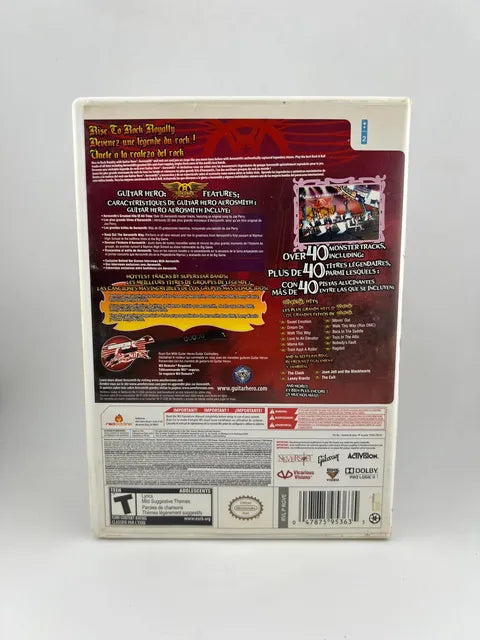 Guitar Hero Aerosmith Nintendo WII