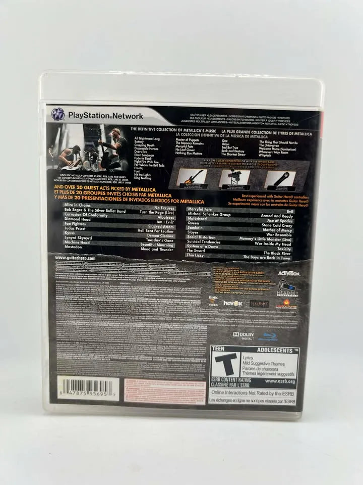 Guitar Hero: Metallica Playstation 3 PS3