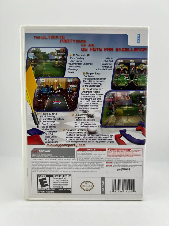 Game Party 2 Nintendo Wii