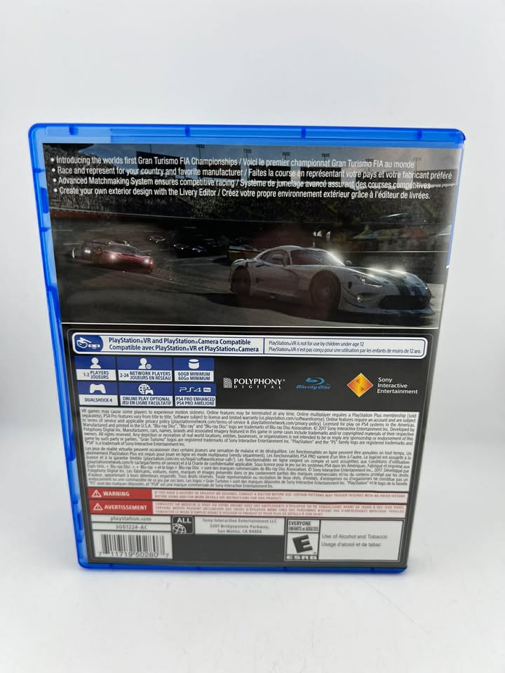 Gran Turismo Sport Playstation 4 PS4