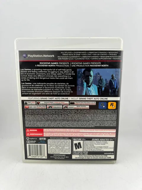Grand Theft Auto V 5 Playstation 3 PS3