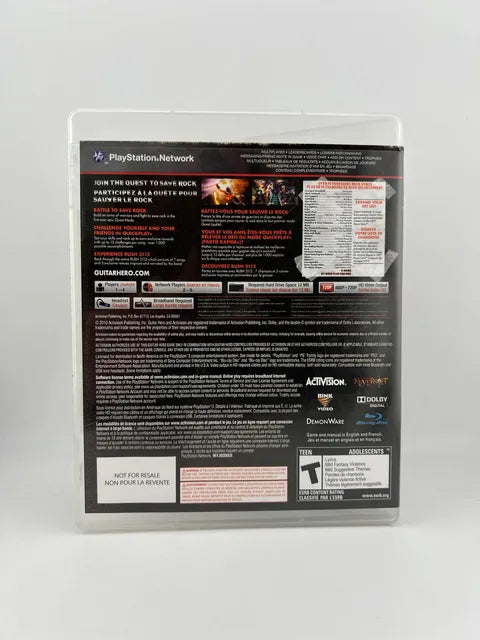 Guitar Hero: Warriors of Rock Playstation 3 PS3