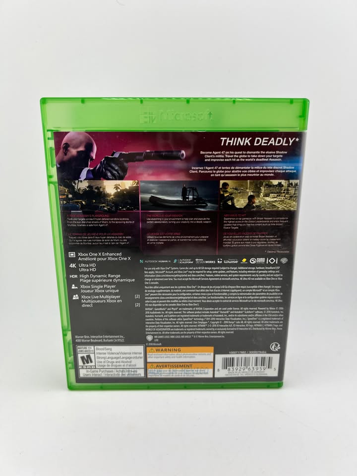 Hitman 2 Xbox One Xone