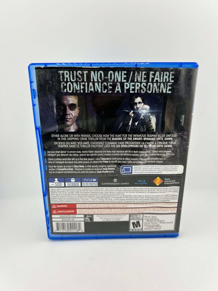 Hidden Agenda Playstation 4 PS4