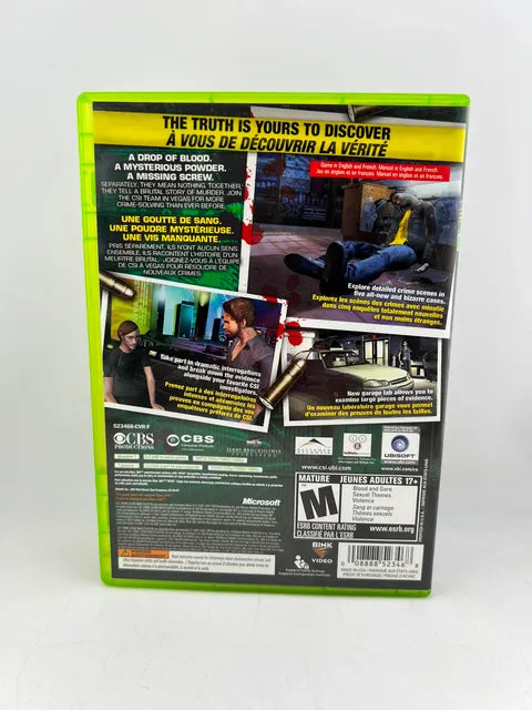 Csi: Crime Scene Investigation Hard Evidence Xbox 360 X360