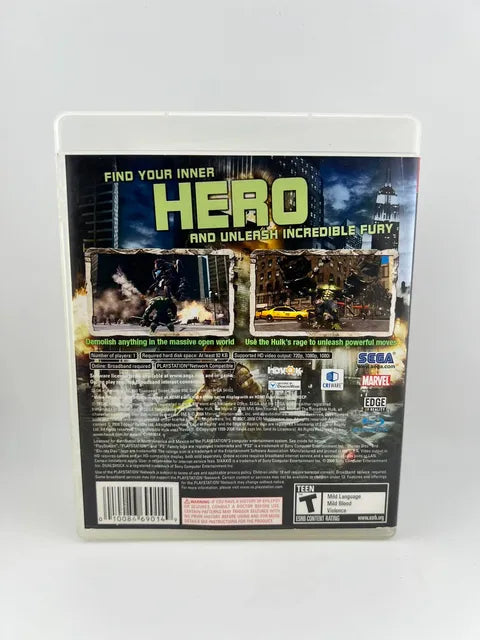The Incredible Hulk Playstation 3 PS3