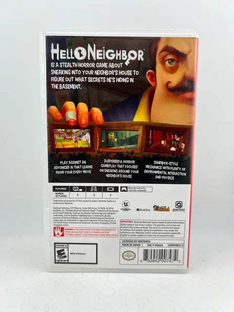 Hello Neighbor Nintendo Switch