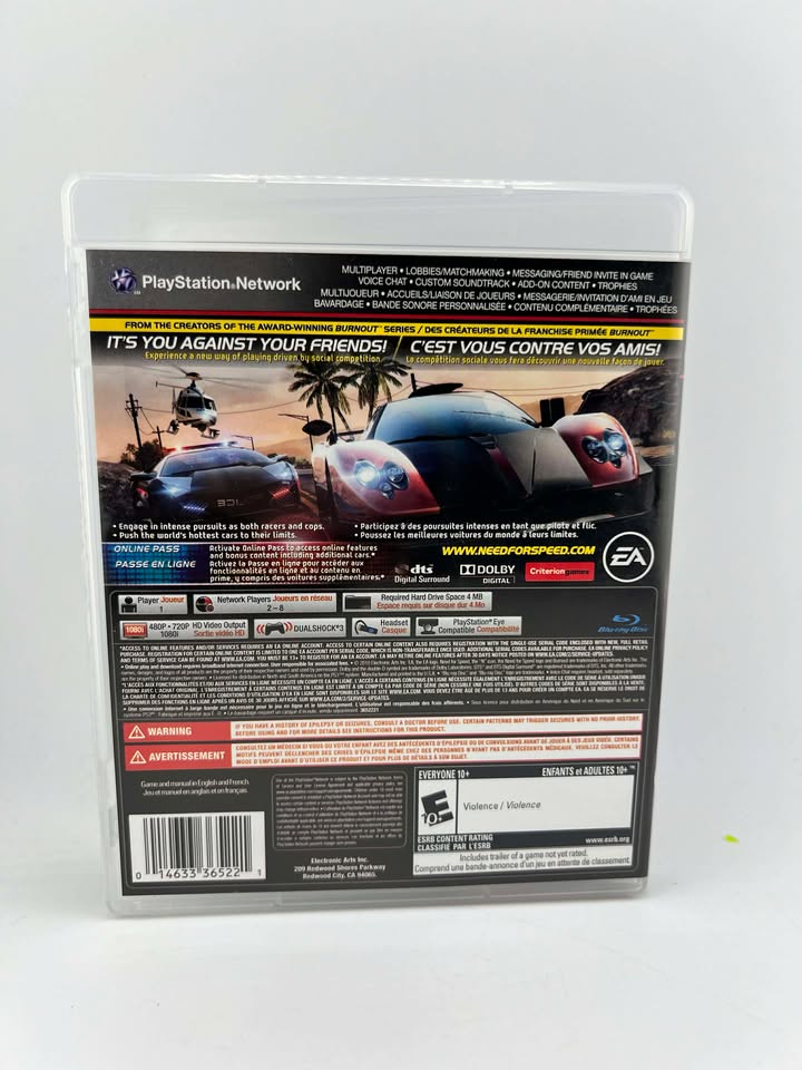 Need For Speed: Hot Pursuit Playstation 3 PS3
