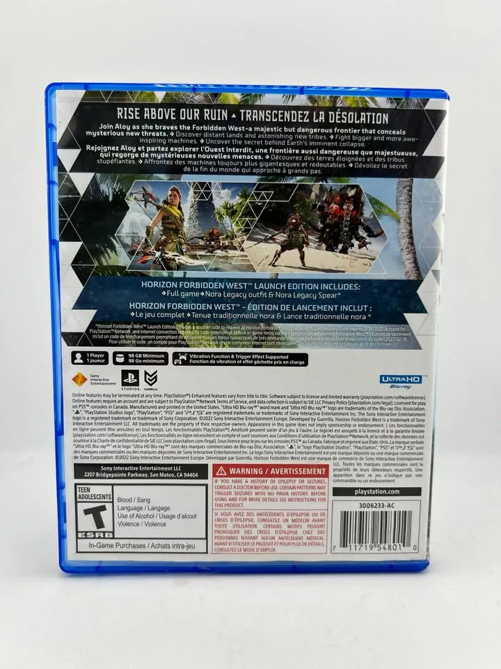 Horizon Forbidden West Playstation 5 PS5