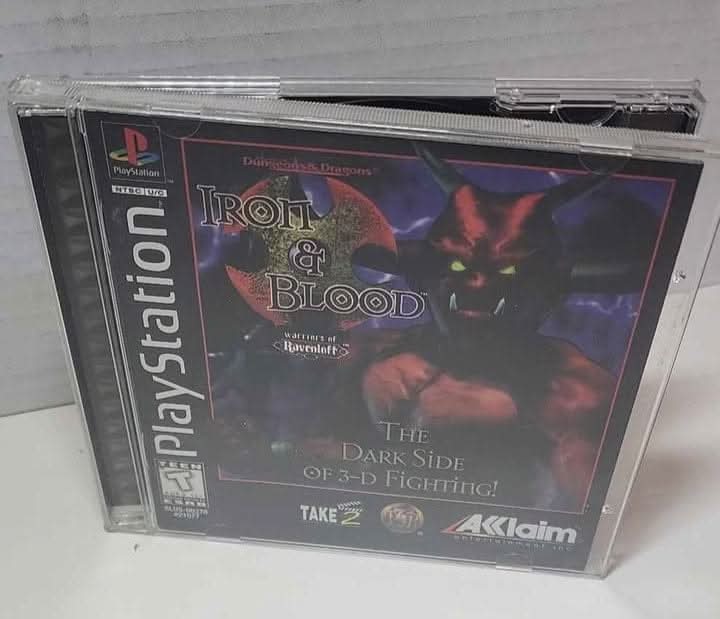 Advanced Dungeons And Dragons Iron and Blood Playstation PS1 ACCLAIM