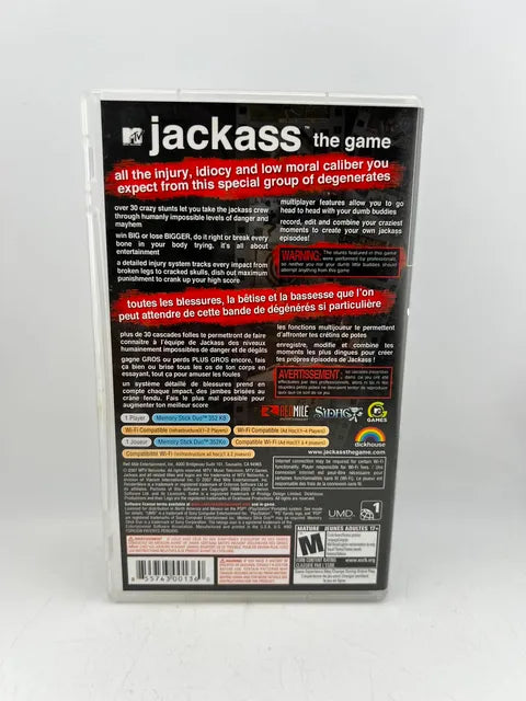 Jackass The Game Playstation Portable PSP
