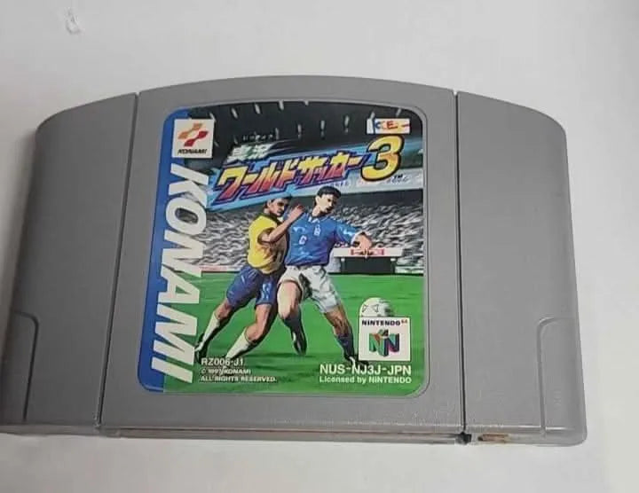 JIKKYOU WORLD SOCCER 3 JAP IMPORT JN64 Jeu seulement // Game only