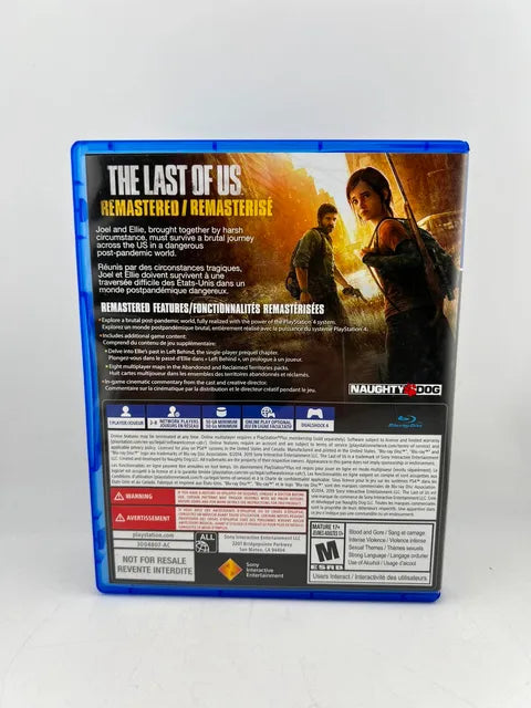 The Last of Us Remastered Playstation 4 PS4