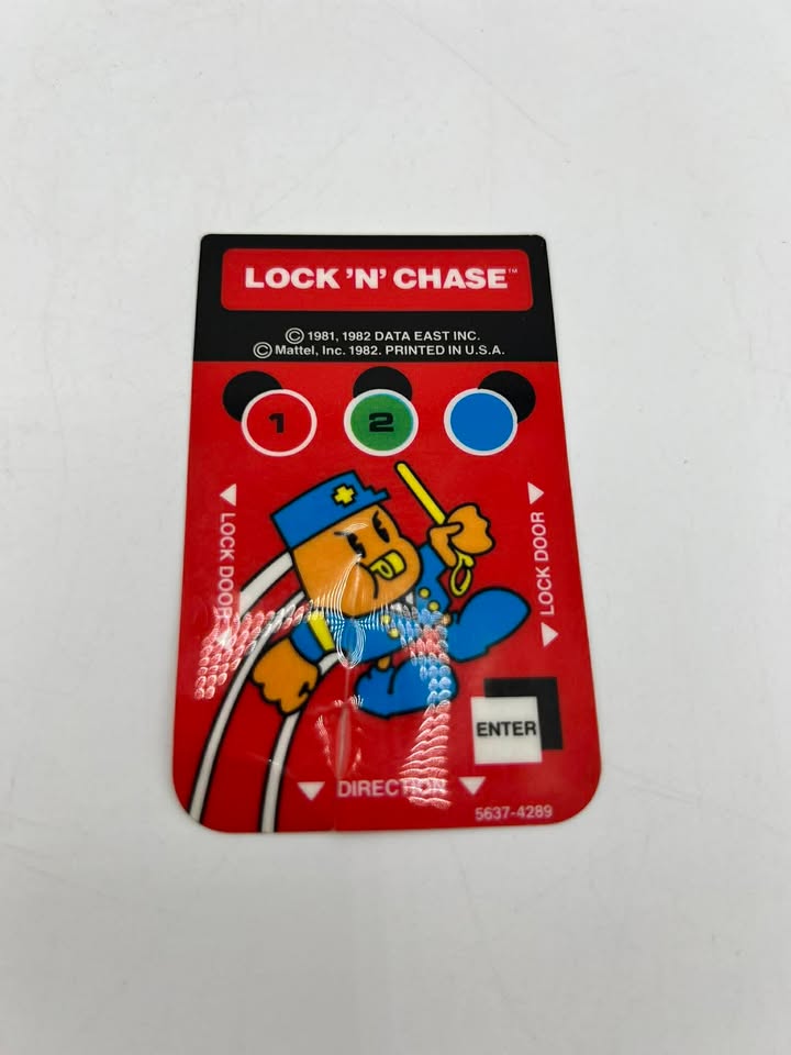 Carte d’overlay Lock 'N Chase Intellivision Intel