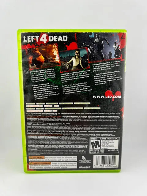 Left 4 Dead Xbox 360 X360