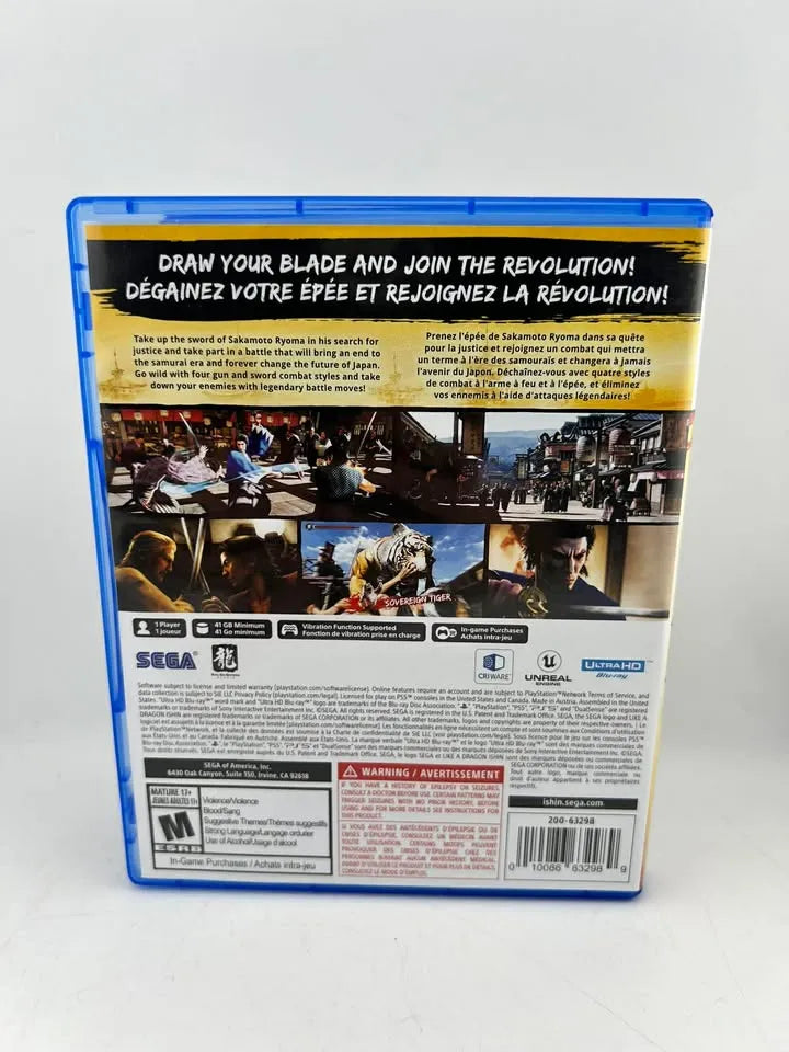 Like a Dragon: Ishin Playstation 5 PS5