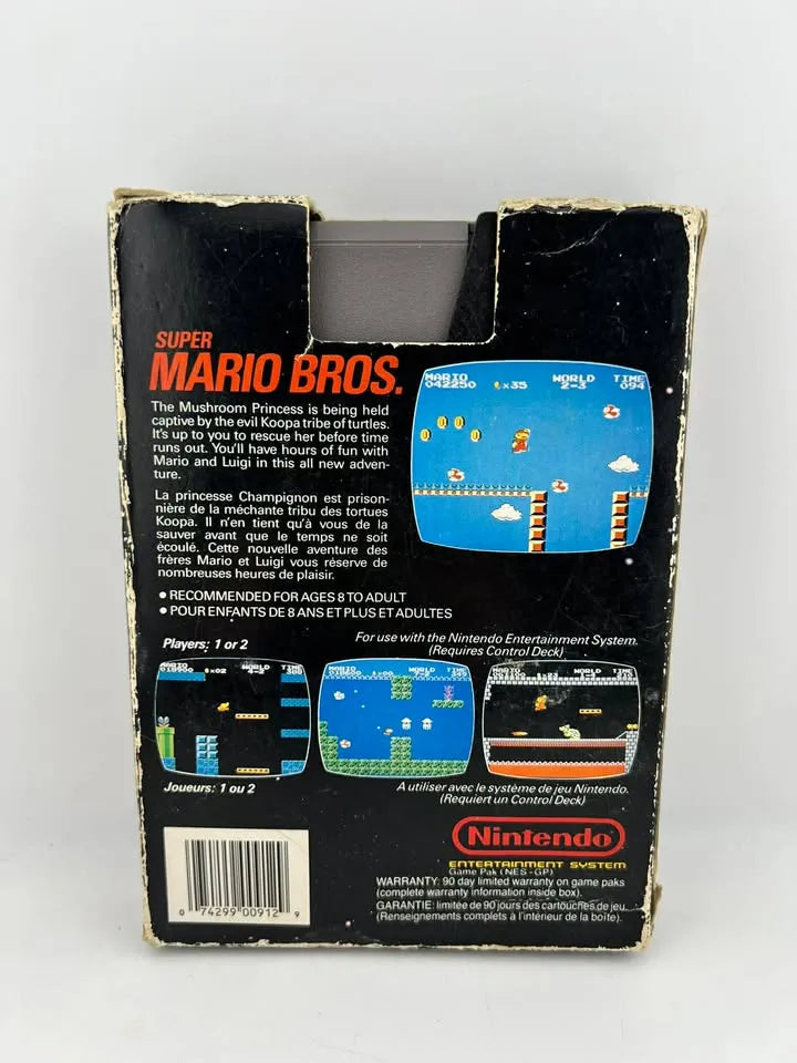 Super Mario Bros Mattel Canadien Nintendo NES