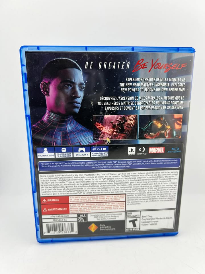Marvel Spiderman: Miles Morales Playstation 4 Ps4