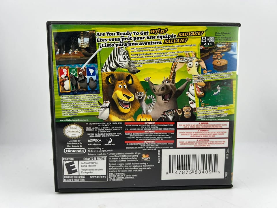 Madagascar Escape 2 Africa Nintendo DS