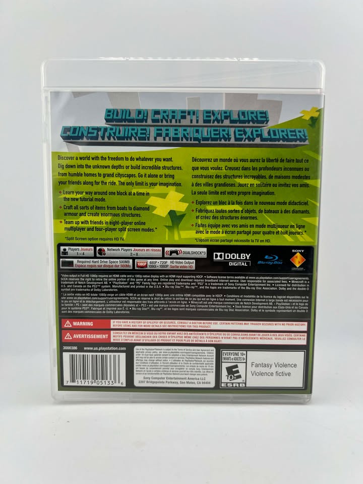 Minecraft Playstation 3 PS3
