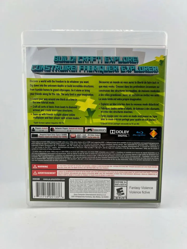Minecraft Playstation 3 PS3