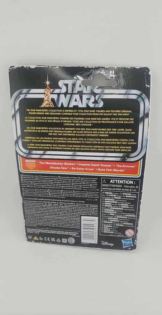 FIGURINE Hasbro Star Wars Retro Collection the Mandalorian (Beskar) Toy 9.5-cm-Scale Star Wars: the Mandalorian Hasbro