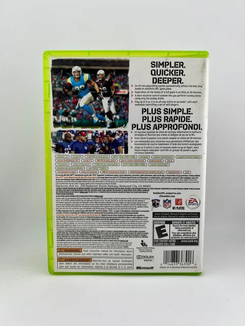 Madden NFL 11 Xbox 360 X360