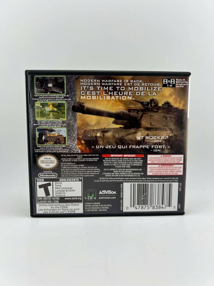 Call of Duty Modern Warfare Mobilized Nintendo DS