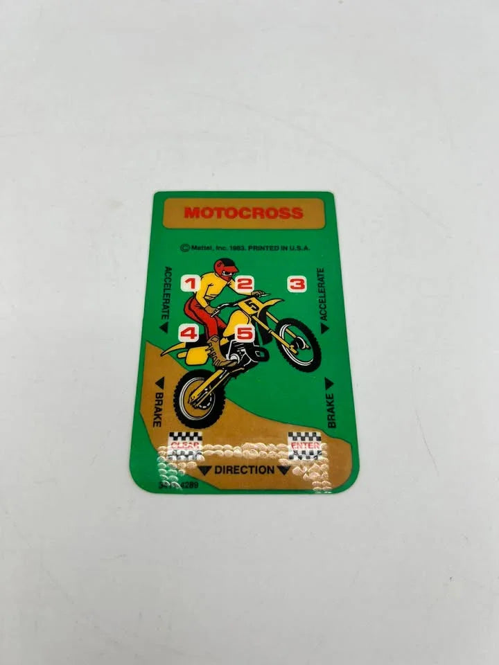 Carte d’overlay Motocross Intellivision Intel
