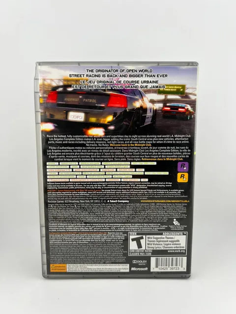 Midnight Club Los Angeles Complete Edition Platinum Hits Xbox 360 X360