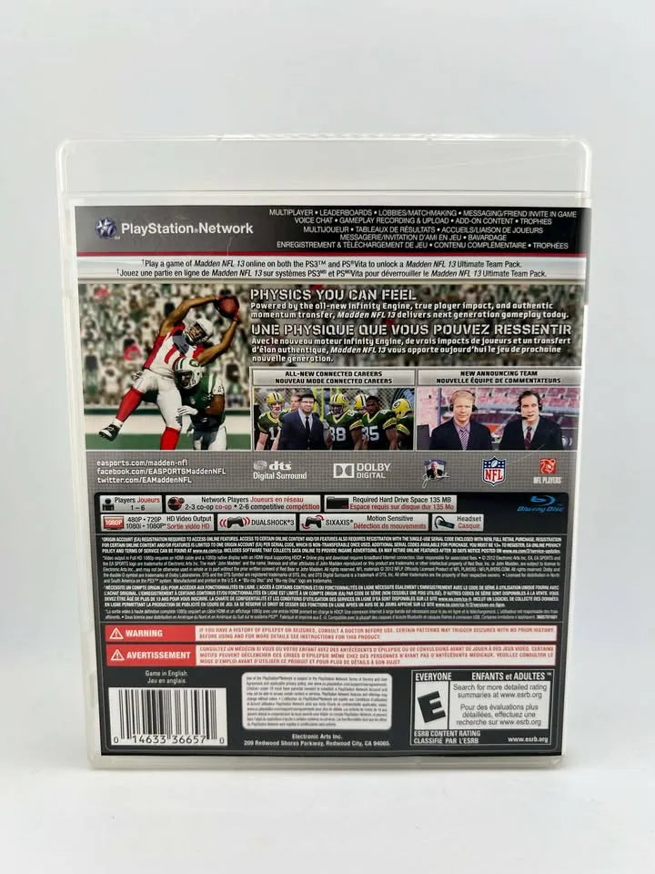 Madden NFL 13 Playstation 3 PS3