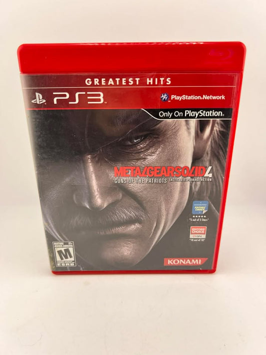 Metal Gear Solid 4 Guns of the Patriots Greatest Hits Playstation 3 PS3