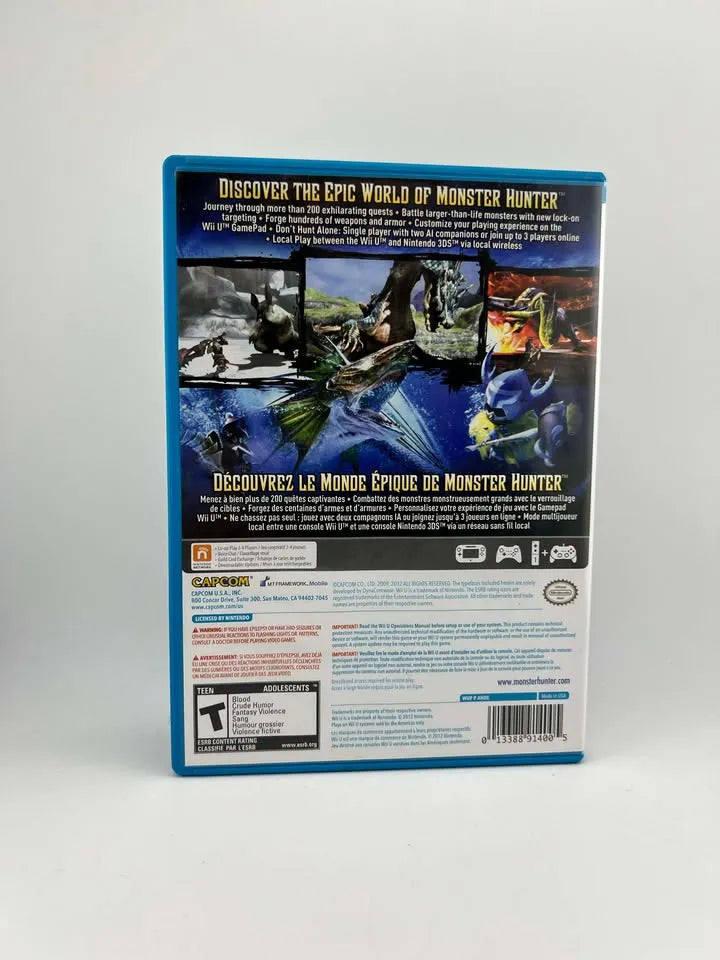 Monster Hunter 3 Ultimate Nintendo WiiU