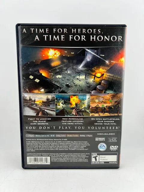 Medal of Honor European Assault Greatest Hits Playstation 2 PS2