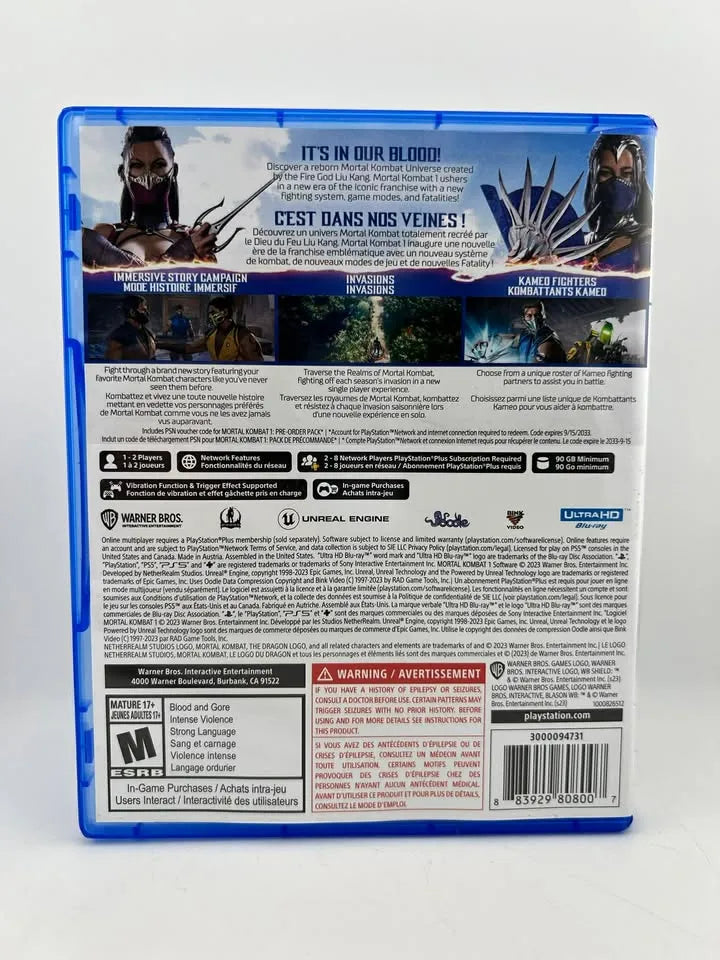 Mortal Kombat 1 Playstation 5 PS5