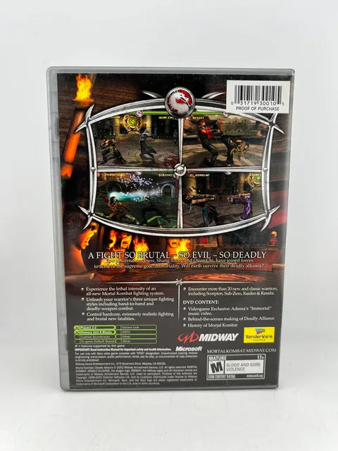 Mortal Kombat Deadly Alliance Platinum Hits Xbox