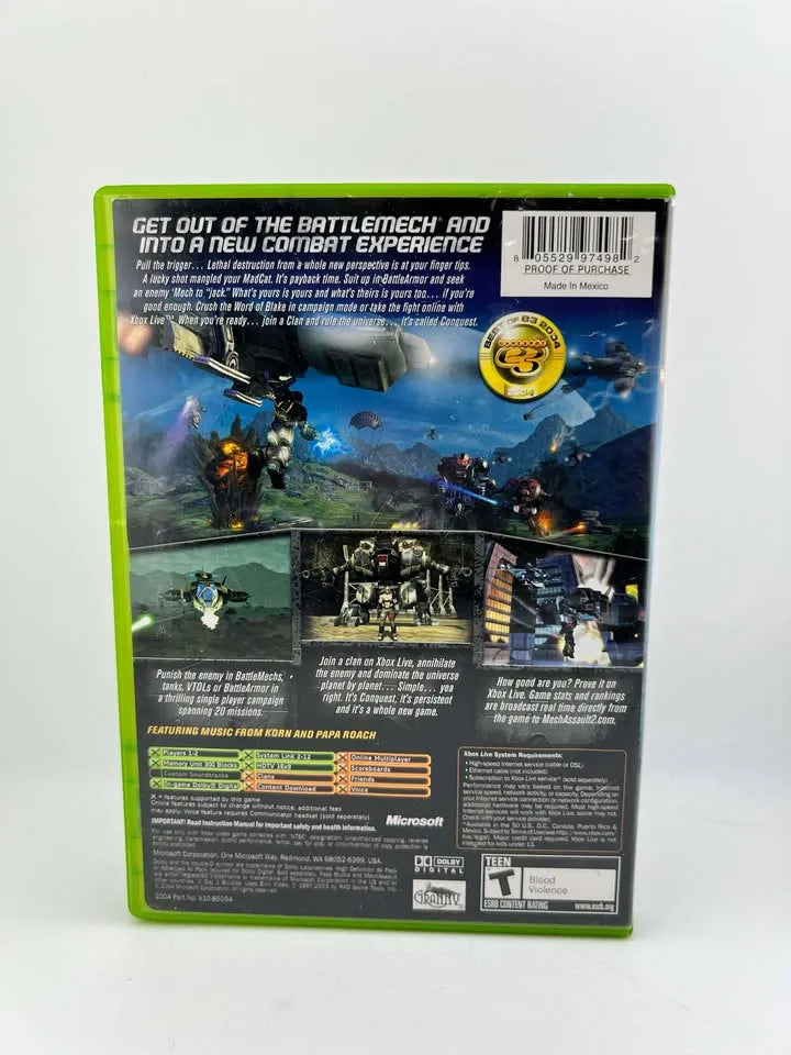 Mechassault 2 Lone Wolf Xbox