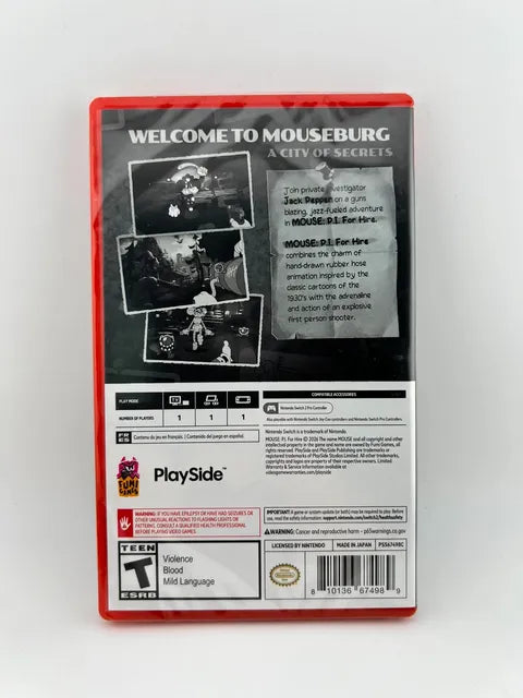 MOUSE: P.I. For Hire Nintendo Switch 2