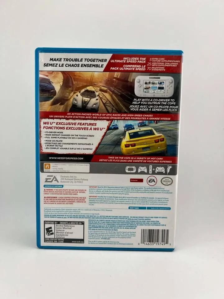 Need for Speed Most Wanted U NINTENDO WIIU