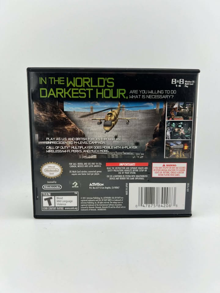 Call of Duty Modern Warfare 3 Nintendo DS
